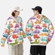 thumbnail image 4 of Balery Doodle Cars Sudadera ligera de manga larga con capucha y protección solar UPF 50+ para hombre y mujer, ideal para pesca y running-Small, 4 of 7