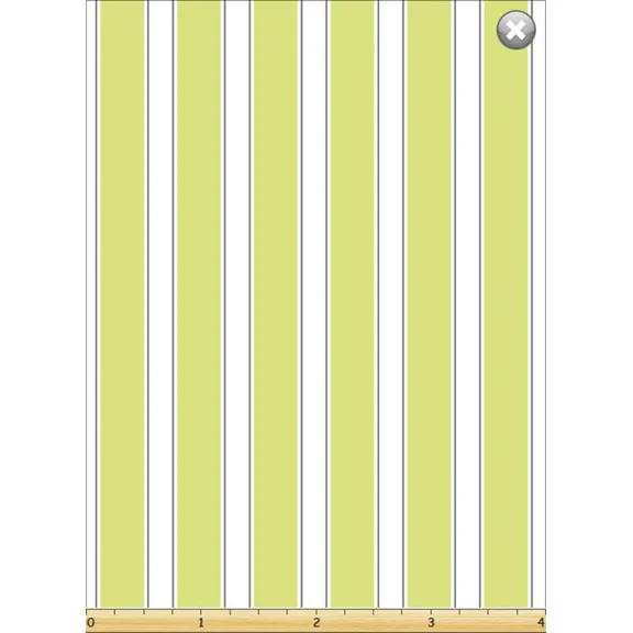 Susybee Lime Green White Stripe "Susy's Stripe" 100% Cotton Fabric sold by the yard