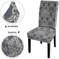 thumbnail image 6 of Chair Cover Set of 4 Baroque Floral Pattern Classic Floral Ornament Vintage Dining Chair Slipcover for Home or Party, 6 of 6