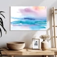 thumbnail image 3 of Elephant Stock Washed Sunset Wall Art - Horizontal Canvas Wall Art - Living Room Wall Decor - Abstract Canvas - Turquoise And White Decor By Aimee Del Valle - 24" x 16", 3 of 8