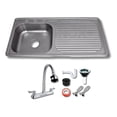thumbnail image 4 of Fregadero Tarja Acero Inox De Empotrar 100x50cm C/kit Flexib, 4 of 5