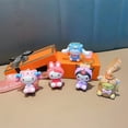 thumbnail image 4 of Llaveros Kawaii de Hello Kitty, llavero de dibujos animados de Sanrio Kouromi, llaveros bonitos de silicona para bolsos, mochila de regalo, colgante móvil, 4 of 4