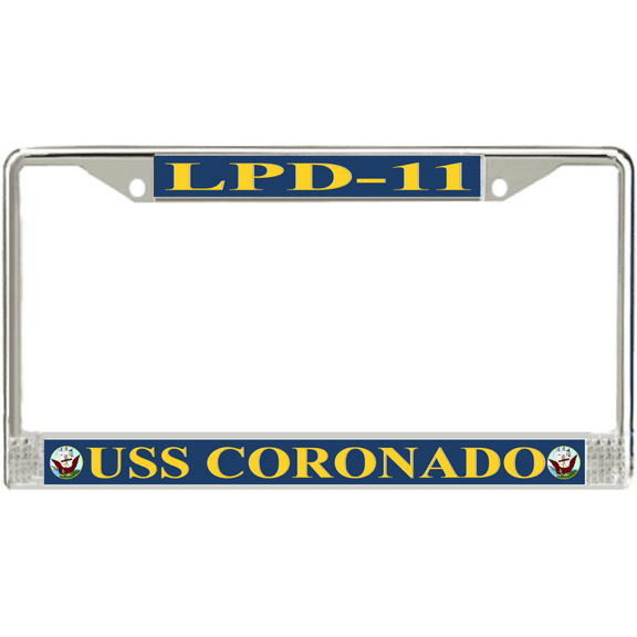 USS Coronado LPD-11 License Plate Frame