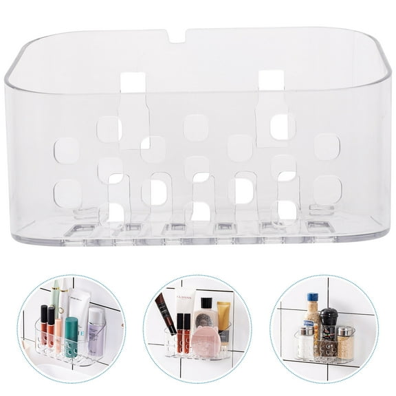 Worgeous Wall Shelf Modern Shampoo Holders for inside Shower Transparent