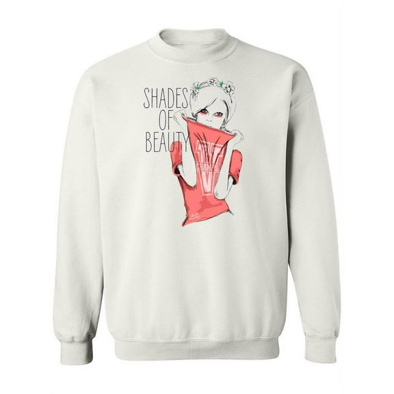 Shades Of Beauty Design. Sweatshirt Women -Image by Shutterstock, Female Medium