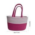 thumbnail image 3 of Latrodar Desktop Storage Basket Woven Storage Basket Cotton Thread Storage Basket Red Novelty, 3 of 5