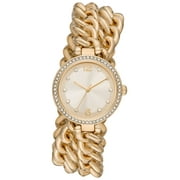 Time and Tru Women's Crystal Bezel Wrap-Around Bracelet Watch