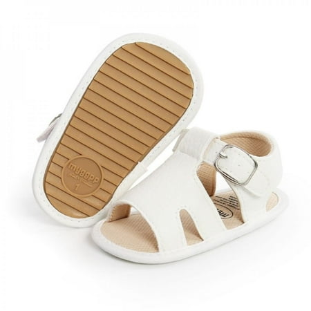 

Pretty Comy Baby Summer Shoes Newborn Infant Girls Boys Sandals Solid Non-slip PU Breathable Toddler Shoe