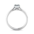 thumbnail image 2 of Divine Jewel 1.4 Ct Pear Cut Lab Created Diamond Ring - 14K White Gold Plated Engagement Ring - Women's Wedding Jewelry - Classic Solitaire Diamond Rings On Clearance - Wedding Gifts Clearance, 2 of 4