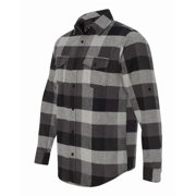Burnside 8210-Black-S Mens Woven Plaid Flannel, Black - Small