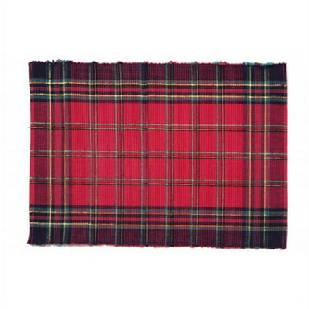 

AG-01203S-4 19 in. Ribbed Placemats Deerprook Lurexed - Set of 4