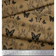 thumbnail image 3 of Soimoi Poly Georgette Fabric Leaves,Floral & Butterfly Print Fabric by Yard 42 Inch Wide, 3 of 3