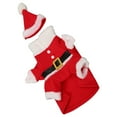 thumbnail image 3 of Disfraz de Navidad para Perro, cálido, Lindo, Agradable para la Piel, Mascota, Cachorro, Traje de Navidad con Sombrero para Fiesta Diaria, Rojo, Blanco, M, 3 of 12