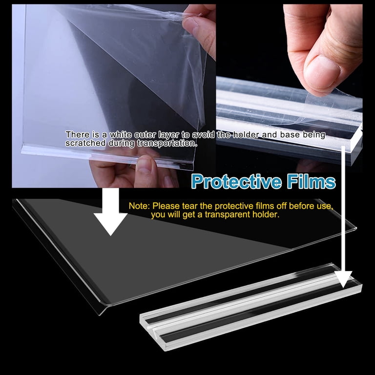 Fabulas Acrylic Sign Holder, T-Shaped, 8.5x11", 12-Pack photo 2