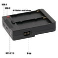 thumbnail image 4 of Dual Slot Battery Charger, V Mount Conversion Type C USB DC Interface LED Camera Light Battery Charger  for Business Trip, 4 of 7