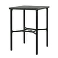 thumbnail image 3 of Nuu Garden Outdoor Height Bar Table, 28" Square Patio Bistro Table with 1.57" Umbrella Hole and Mesh Metal Tabletop, Powder-Coated Metal Outside Furniture, Black with Gold Spekles, 3 of 5