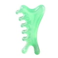 thumbnail image 2 of Peine de masaje relajante corporal multiusos portátil Gua Sha para raspar el cuero cabelludo Verde, 2 of 8