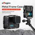 thumbnail image 4 of Metal Frame Case for GoPro Hero 13/12/11/10/9 – Aluminum Alloy Protective Cage with Dual Cold Shoes, Vertical/Horizontal Mount, Scratch-Proof Interior & Lens Protective Cover, 4 of 19