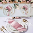 thumbnail image 3 of Pink Grey Cloth Napkins, Abstract Art Oil Painting Blue Ombre Washable and Reusable Dinner Napkins Set of 8, Table Napkin for Kitchen Party Birthday Wedding Hotel Housewarming 20"x20", 3 of 9