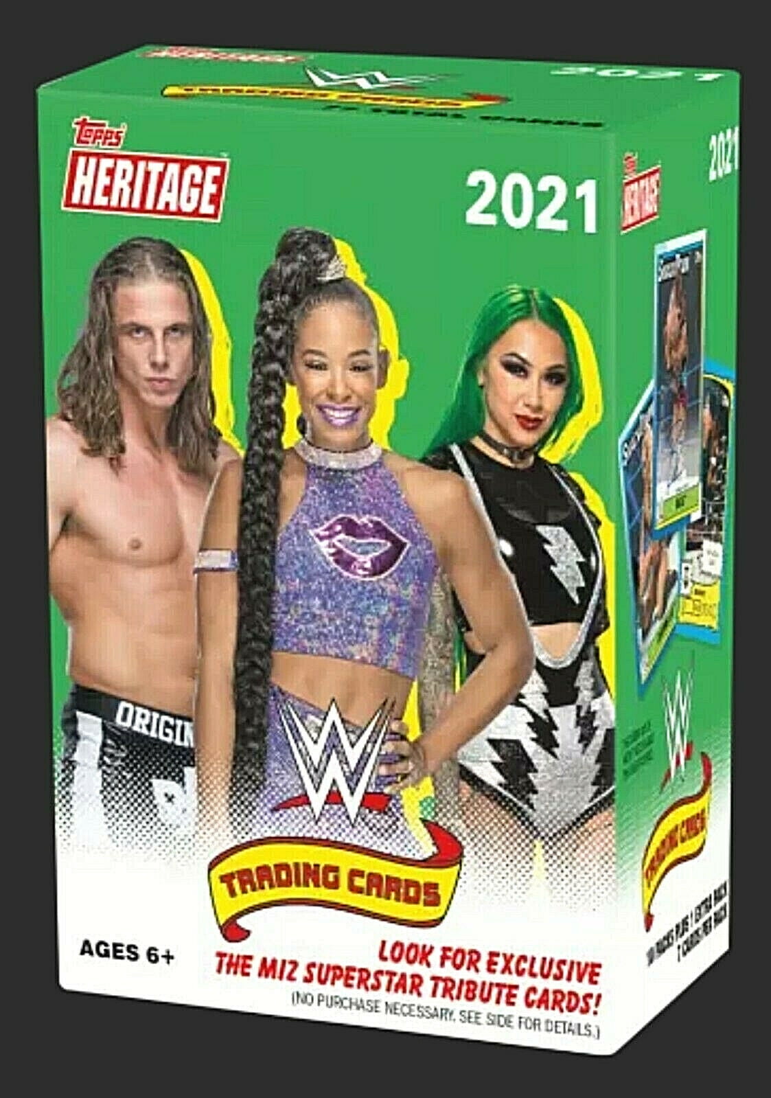2021 Topps WWE Heritage Trading Cards Blaster Box