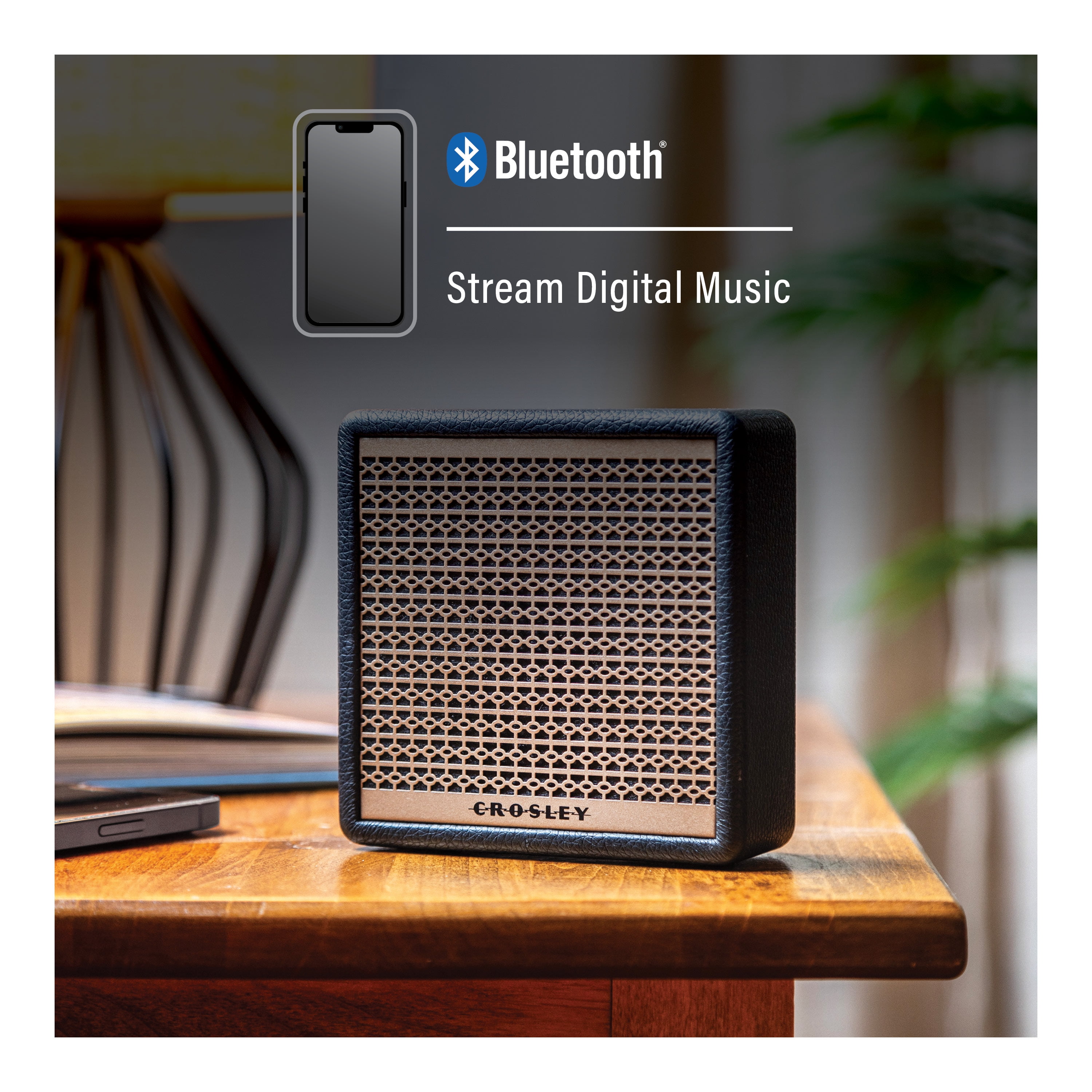 Crosley Montero Mini Portable Bluetooth Speaker With Aux Input, Rechargeable Wireless Speakers