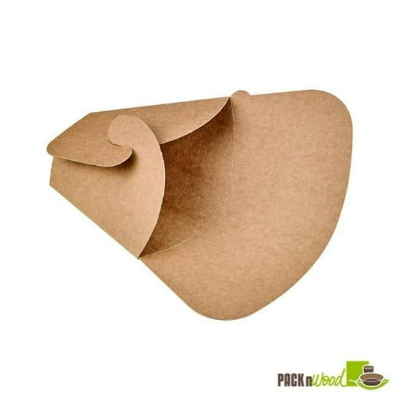 Packnwood 210CREPKR 5.9 x 7.25 in. Kraft Crepe Holder