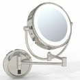 thumbnail image 4 of Kimball & Young  Neo Modern LED Lighted Wall Mirror, Brushed Nickel - Hardwired, 4 of 5