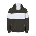 thumbnail image 2 of J. America Varsity Fleece Colorblocked Hooded Sweatshirt, 2 of 2