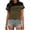 Yellow, variant on Lenpel T Shirts for Women Short Sleeve Crew Neck Striped T-Shirts Loose Tunic Tops Trendy Casual Tee Blouses