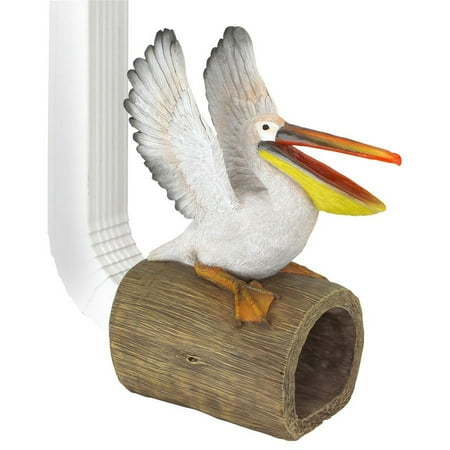Design Toscano Splash the Pelican Gutter Guardian Downspout Statue