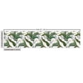 thumbnail image 3 of Ambesonne Tropical Fabric by the Yard Upholstery, Hawaii Exotic Palm Leaves, 3 Yards, Army Green Emerald and White, 3 of 5