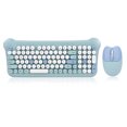 thumbnail image 2 of Juego de teclado y ratón inalámbricos Candy Macron Girl's, bonito teclado de colores combinados para ordenador portátil de oficina comercial, 2 of 4