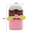 thumbnail image 5 of SPRING PARK Portable Mini USB Rechargeable Cartoon Ice Cream Shape Handheld Fan Humidifier Cooling Fan for Home and Travel, 5 of 7