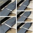 thumbnail image 5 of Juego de 10 clips de corbata para hombre, clip de barra de corbata, negro, plateado, dorado, para bodas, negocios, con caja de regalo, 5 of 5