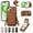Brown, variant on Designed for iPhone 14 Case with Card Holder Crossbody Lanyard Strap PU Leather RFID Blocking Wallet Case with Back Magnetic Clasp Flip Kickstand Heavy Duty Protective Cover,Pink