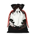 thumbnail image 2 of ZICANCN Christmas Gift Bags, Ghost Funny Style Reusable Fabric Drawstring Storage Bags with Drawstring, Small Size, 2 of 7