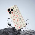 thumbnail image 5 of For iPhone 17 Pro Max Case Red Grey Socks and Canes Pattern Printing Straight Edge TPU Phone Back Co, 5 of 5