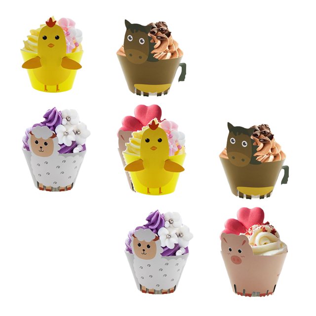 Oleegame 2PC Cupcake Cake Party Machine Fun Birthday Packaging Children's Decoration Kitchen,Dining Bar