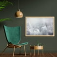 thumbnail image 2 of Grey Wall Art with Frame, Dark Ominous Clouds in Gothic Style Digital Art Print Dramatic Moody Sky Stormy Weather, Printed Fabric Poster for Bathroom Living Room, 35" x 23", Grey, by Ambesonne, 2 of 2