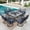 Black & Blue, variant on SUMMIT LIVING 9-Piece Outdoor Patio Dining Set with 8 Cushioned Swivel Chairs & Metal Steel Table with Umbrella Hole, Black & Red