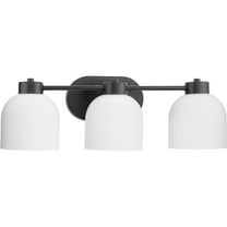 Avec 22 in. 3-Light Matte Black Contemporary Bath Vanity Light