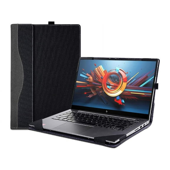 Laptop Case Cover for 17.3 inch HP Envy Laptop 17-da 17t-da 2024 & Asus Zenbook pro 17 UM6702,PU Leather Protective Sleeve Shell Bag with Pen Holder and Heat Dissipation Hole