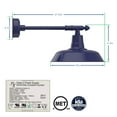 thumbnail image 2 of Cocoweb 16 inch Vintage LED Wall Light in Blue with Victorian Arm, 2 of 6