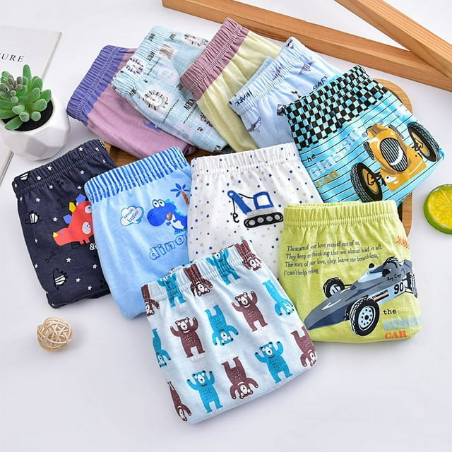 Ropa interior para niños Calzoncillos para niños Ropa interior de algodón con dibujos animados Ropa interior de algodón Ropa interior para niños