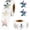 Silver, variant on Star Stickers 2roll Holographic Foil Sticky Label for Reward Chart/DIY Decoration 1in