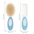 thumbnail image 3 of ACDANC 2Pcs Baby Hair Brush Toddler Natural Wool Hair Brush Baby Comb for Infant Kids, 3 of 5