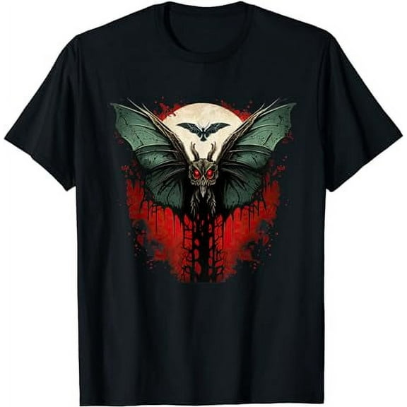 Mothman cryptid creature Black T-Shirt