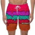 thumbnail image 1 of WILLBEST Pantalones Cortos Casuales para Hombre, para Playa, Natación y Entrenamiento, Diseño Elegante con Cordones y Estampado de Hielo Derretido para Cada Temporada., 1 of 5