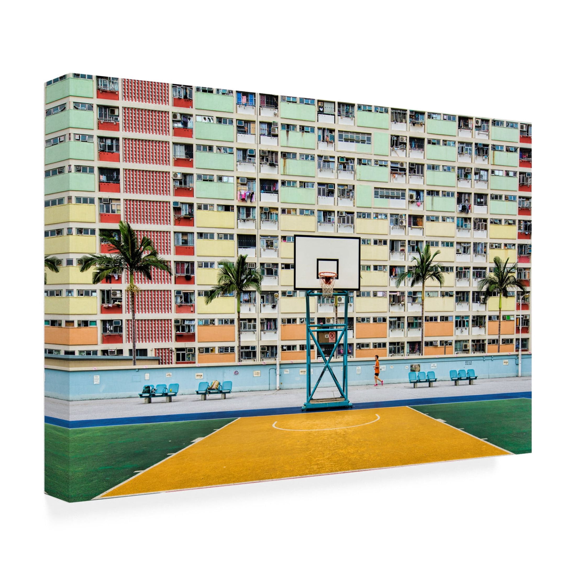 Canvas Wall Art - Fahad Abdualhameid 'The Runner' Wall Art for Living Room, Bedroom, or Office Décor by Trademark Fine Art - 47 x 30 Inches