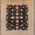 thumbnail image 1 of Ahgly Company Machine Washable Indoor Square Industrial Modern Bakers Brown Area Rugs, 4' Square, 1 of 7